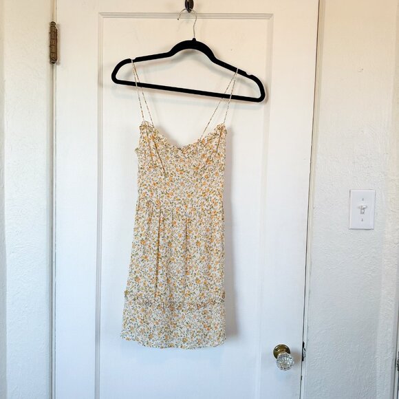 Reformation | Marin Floral Sundress Dress in Lima Yellow‎ Size 2 $218 - Picture 4 of 7
